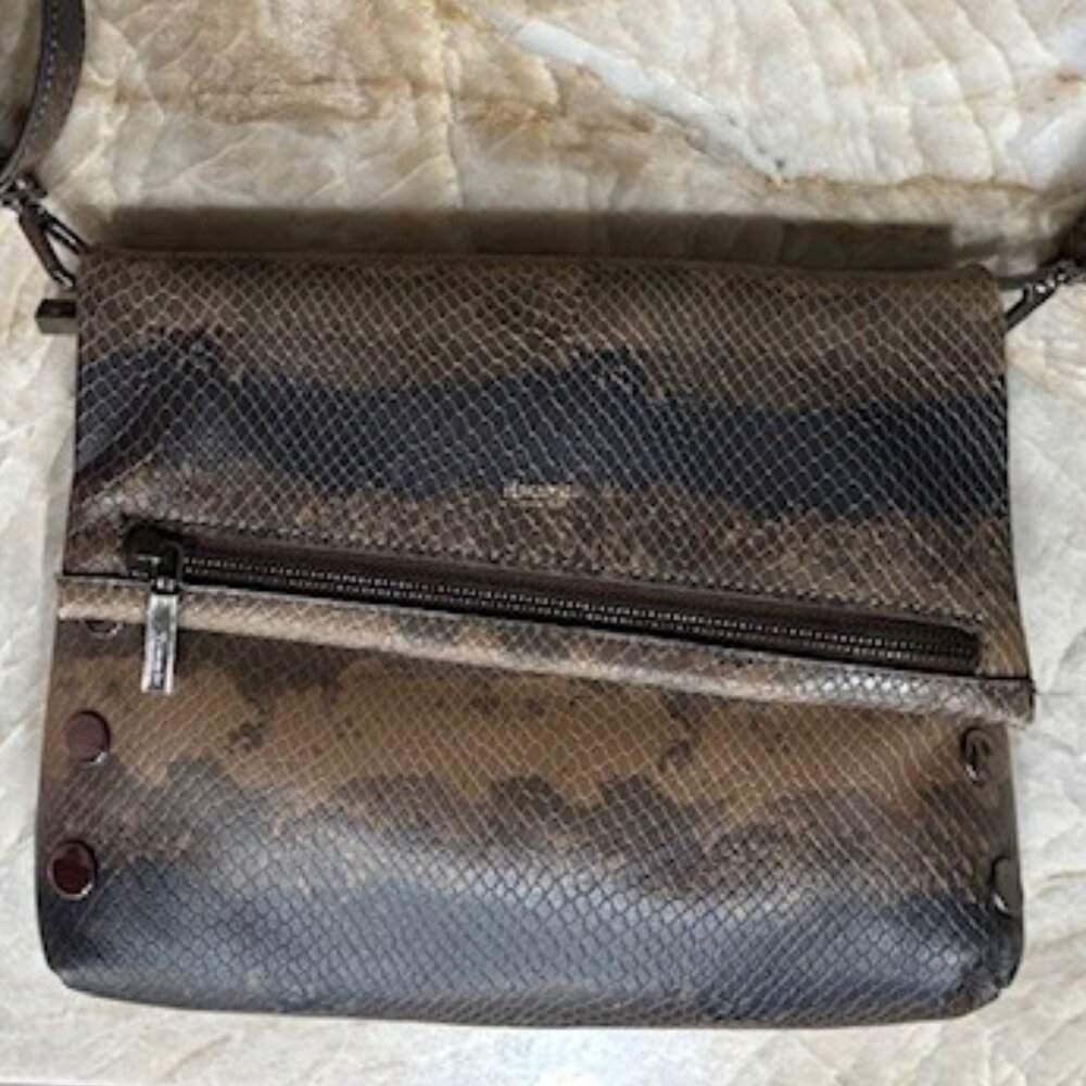 Hammitt Vip Medium Java Snake Crossbody Clutch Ba… - image 3